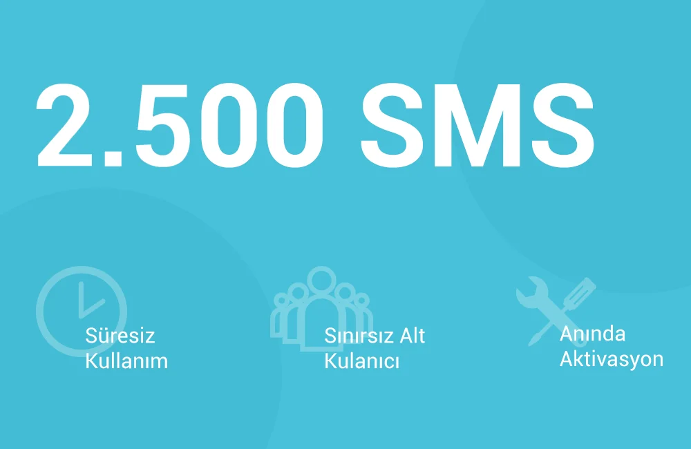 2500 okul sms paketi